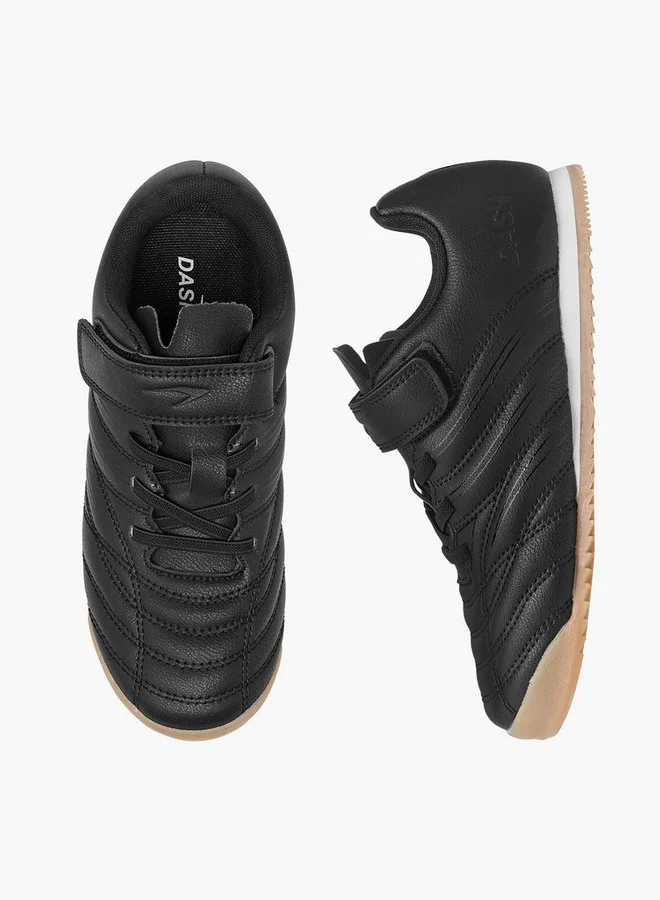داش Boys Solid Sports Shoes with Hook and Loop Closure