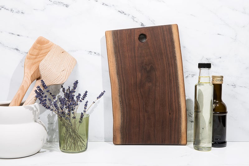 Arbor Down Live Edge Black Walnut, Charcuterie Board, American Amish Handmade, Each Cutting Board is Unique, X-Large Cutting Board 10" x 20" - Image 5