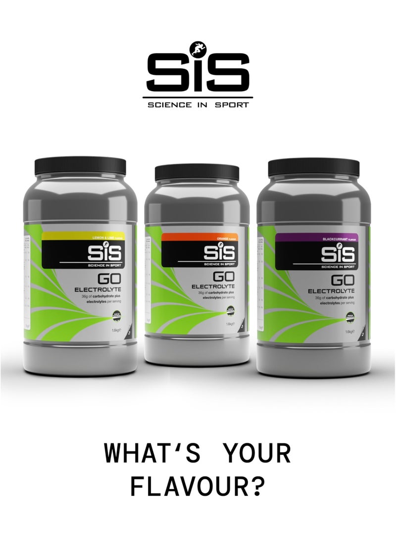 Science in Sport GO Electrolyte Powder | 200mg Sodium | 36g Carbohydrates | Hydration | Energy | Easily Digestible | Lemon & Lime Flavour | 40 Servings | 1.6kg - Image 2