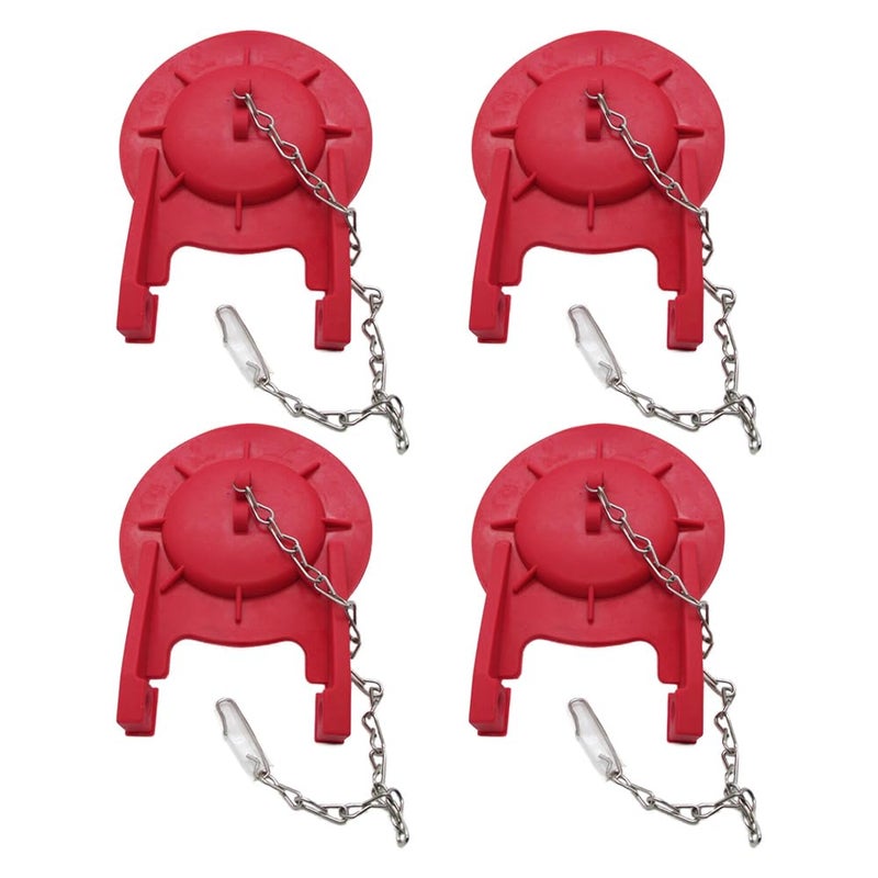 Gadgetime USA Toilet Flapper Replacement 3 Inch HighPerformance 4 Pcs Easy to Install with Stainless Steel Chain Hook Compatible with GMax Thu499s Thu331s Thu175s 2021bp