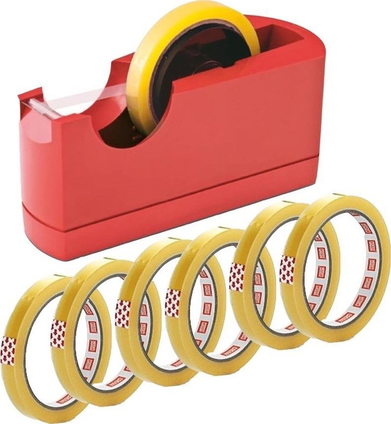 730 Flash Tape Cutter 66 mt Red + Tape 12 x 66 mt 6 pieces