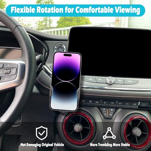 AOUKKL Car Phone Holder Fits for Chevrolet Blazer 20192025 Only Fits for 10inch ScreensThick Cases FriendlyCell Phone Mount for 477 in Phones360 Degree RotationEasy to Install - Image 3