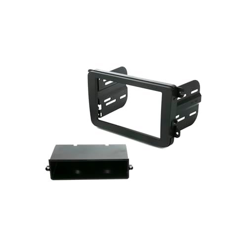 Scosche ICVW6BN Double DIN Radio Install Dash Kit Compatible with Select 2002-15 Non-Factory Amplified Volkswagen Vehicles - Complete Car Stereo Installation Kit - See Vehicle Fit Guide in Images - Image 3