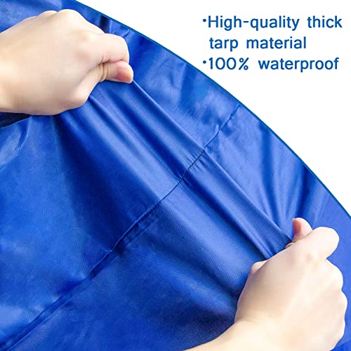 Coldwind Mattress Bags for Storage & Moving, Waterproof Mattress Cover with Heavy Duty Handles, Strong Zipper, Reusable Queen Size Blue Mattress Storage Bag - Image 4