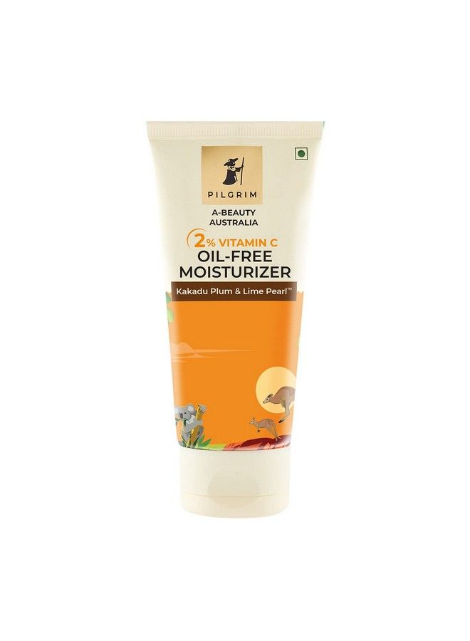 PILGRIM Australian 2% Vitamin C Oil Free Moisturizer For Oily & Acne Prone Skin With Kakadu Plum & Lime Pearl™ ; Vitamin C Moisturizer For Face ; Moisturiser For Dry Skin ; Women & Men ; 50 Gm  - Image 1