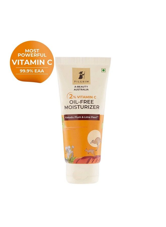 PILGRIM Australian 2% Vitamin C Oil Free Moisturizer For Oily & Acne Prone Skin With Kakadu Plum & Lime Pearl™ ; Vitamin C Moisturizer For Face ; Moisturiser For Dry Skin ; Women & Men ; 50 Gm  - Image 3
