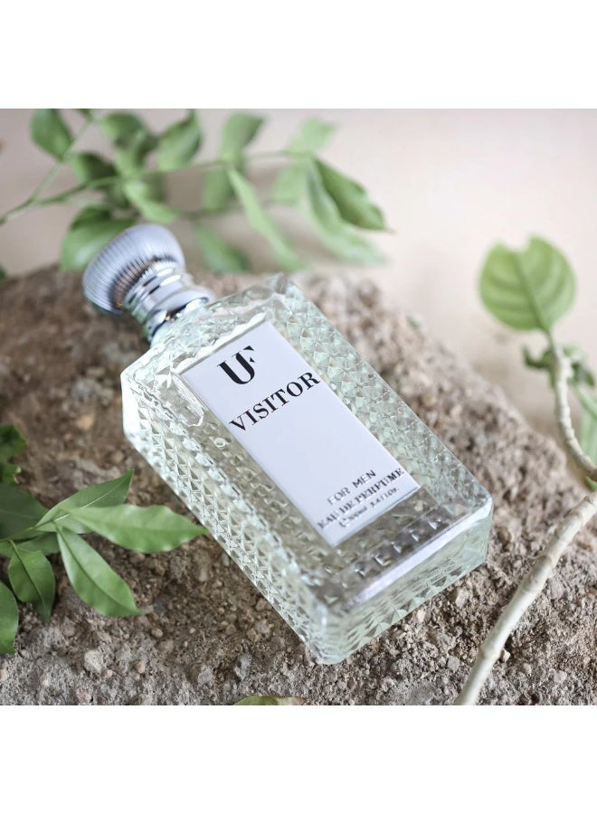 Visitor Unique Formula Visitor Eau De Parfum 100ml Masculine Citrus Floral Woody Fragrance - Image 3
