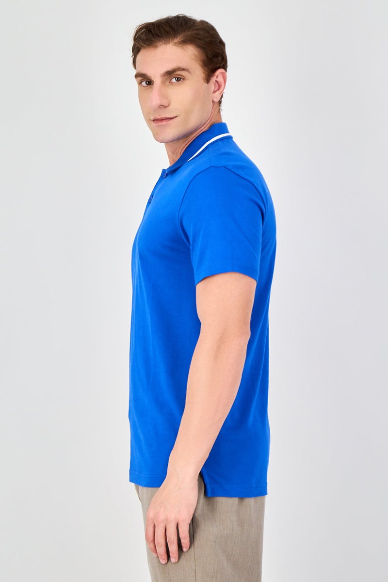 Levi's Men Regular Fit Short Sleeve Solid Polo Shirt, Royal Blue - Image 2