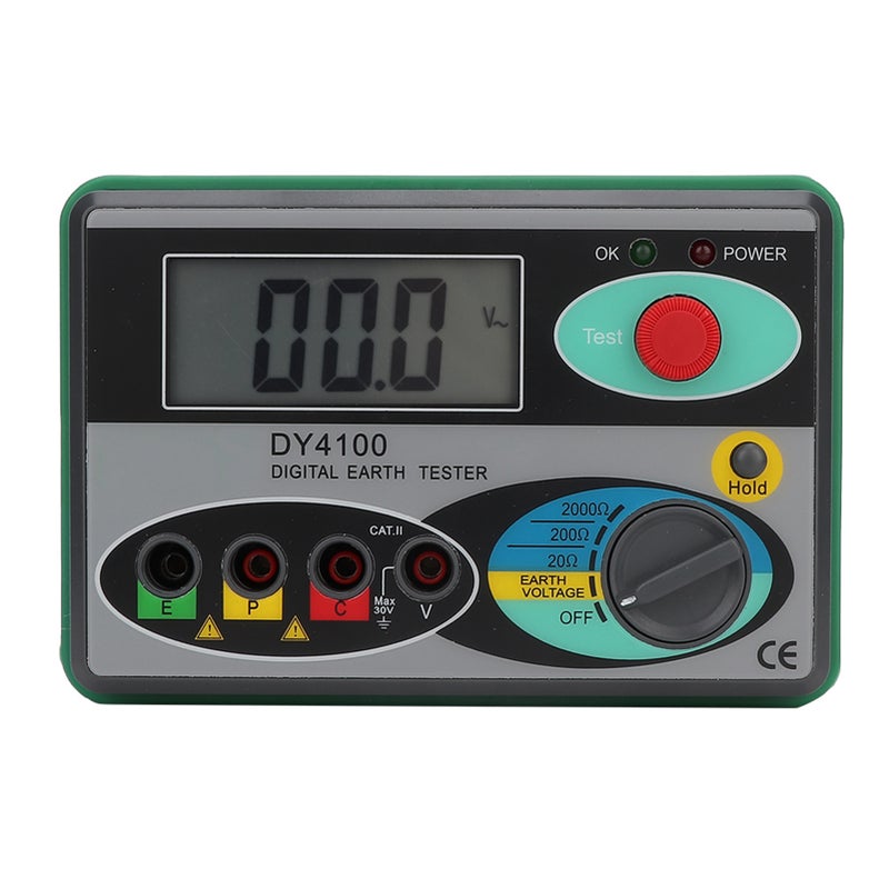 DY4100 Digital LCD Screen Display Earth Ground Resistance Tester Measuring Meter - Image 3