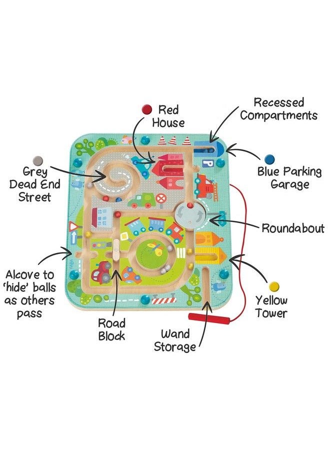 HABA - Town Maze Magnetic Puzzle Game Learning & Education Toys For Preschoolers - Image 1