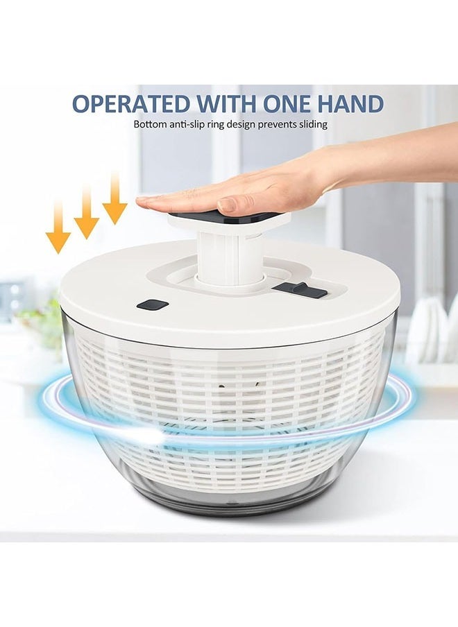 Arabest Vegetable Dehydrator,Salad Fruit Spinner,Household 6L Dehydrator,Kitchen Vegetable Accessories Drain,Salad Basket - Image 4