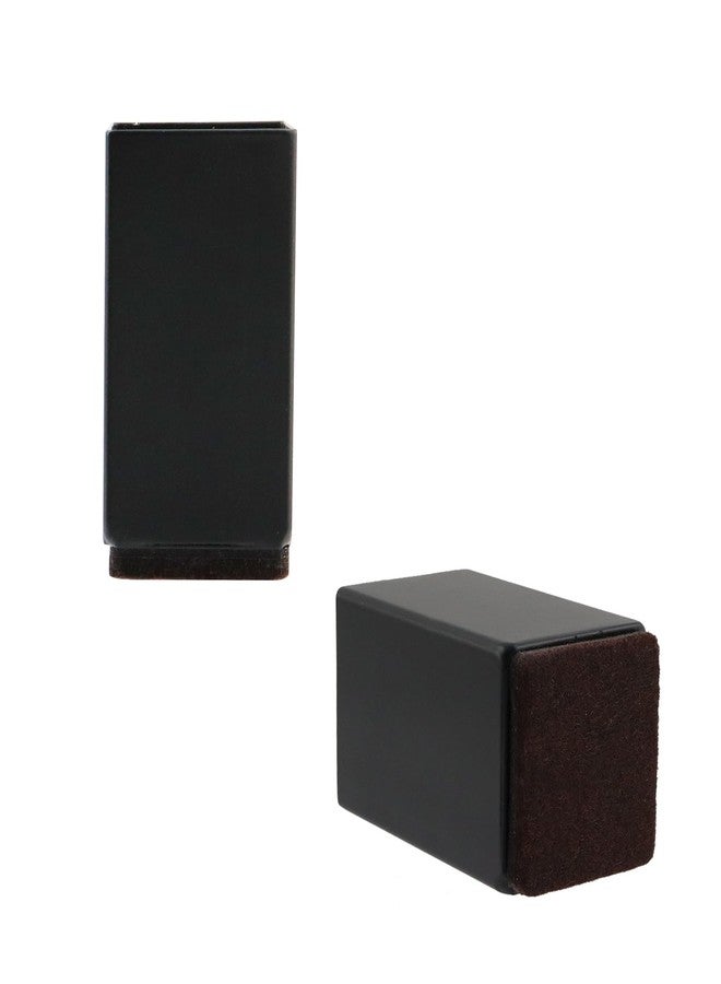 Risbay Bed Risers,2 inch Furniture Table Sofa Lift,Furniture Risers,Heavy Duty Square Supports with Felt Pad-Support 1100 LBS Per Leg-Black(Width 1.6"-Adds 2" Height),4 Pack - Image 4