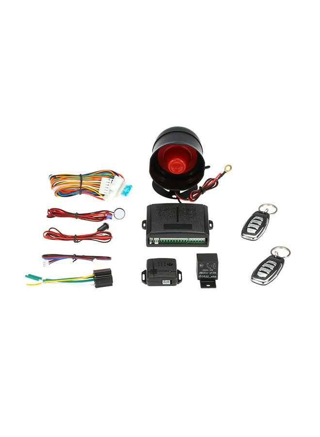 Generic 1-Way Car Vehicle Security System Protection Alarm with Siren 2 Remote  - Image 1