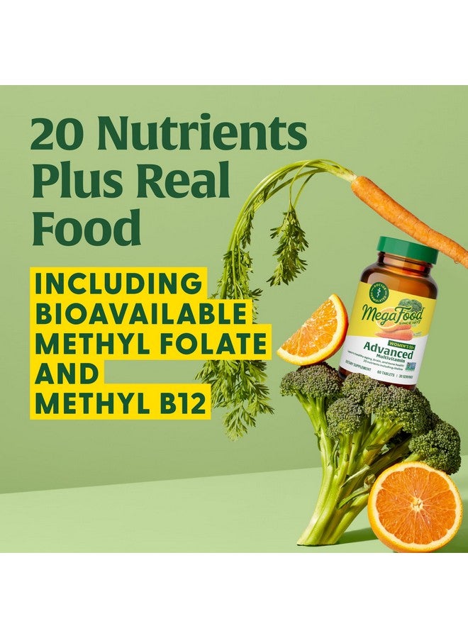 MegaFood Women's 55+ Advanced Multivitamin for Women - Doctor-Formulated with Choline, Vitamin D3, Vitamin B12, Biotin - Plus Real Food - Optimal Aging, Vegetarian - 120 Tabs (60 Servings) - Image 5