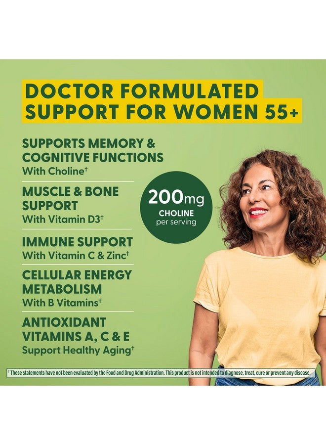 MegaFood Women's 55+ Advanced Multivitamin for Women - Doctor-Formulated with Choline, Vitamin D3, Vitamin B12, Biotin - Plus Real Food - Optimal Aging, Vegetarian - 120 Tabs (60 Servings) - Image 4