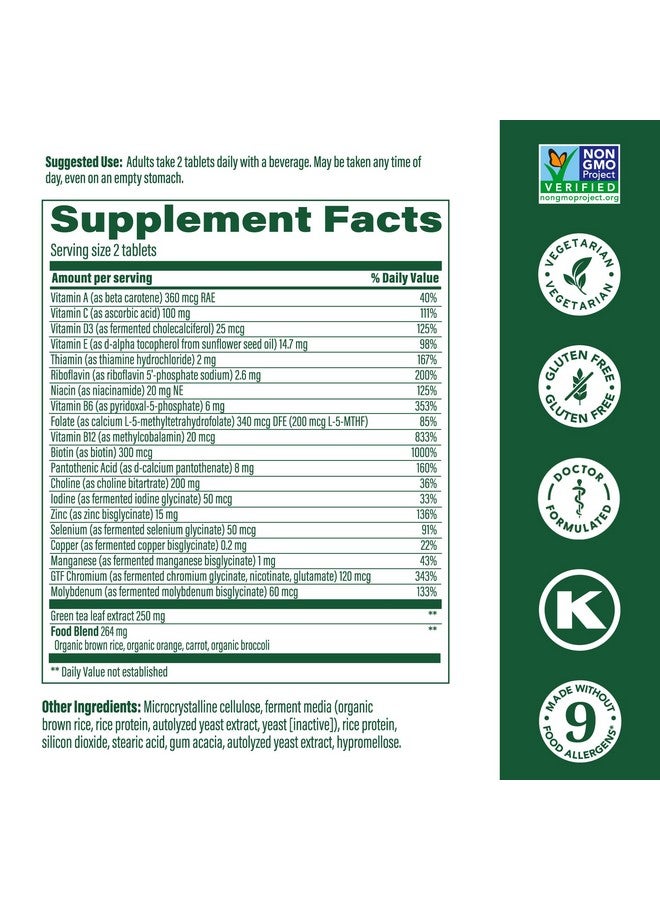 MegaFood Women's 55+ Advanced Multivitamin for Women - Doctor-Formulated with Choline, Vitamin D3, Vitamin B12, Biotin - Plus Real Food - Optimal Aging, Vegetarian - 120 Tabs (60 Servings) - Image 3