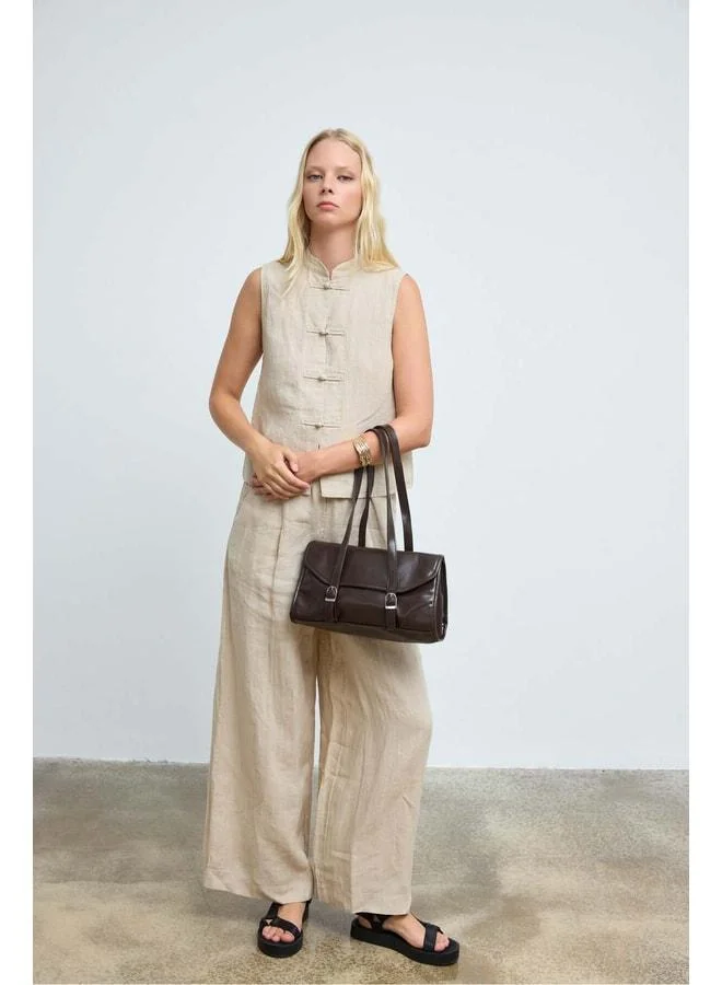 Shule Bags  Lue Vintage Baget Bag – Dark Coffee. for Women | Best Price UAE