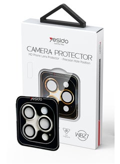 Yesido Camera Protector Iphone 14PRO MAX HD Phone Lens WB27 Gold 