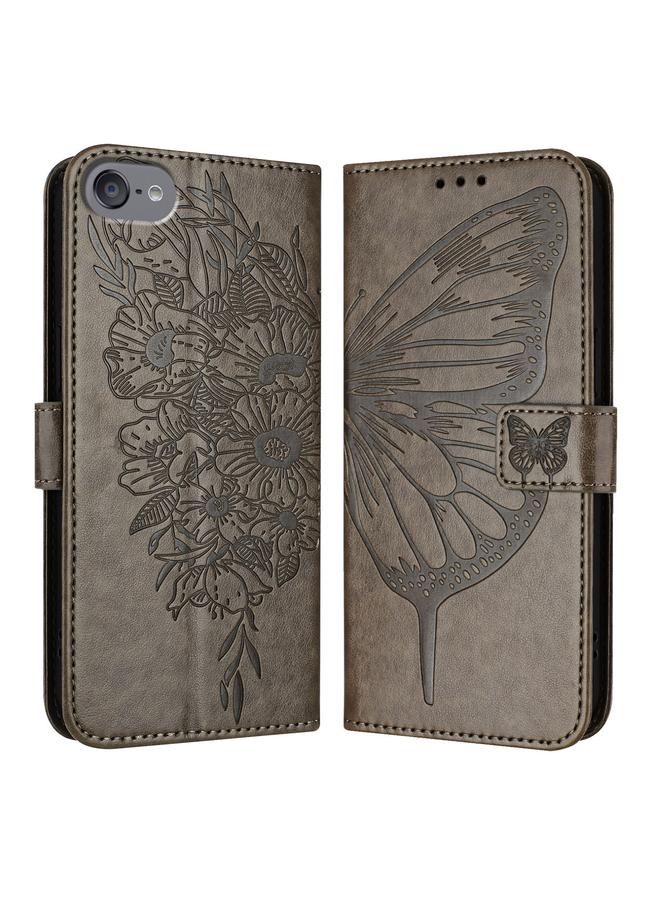 اس-توب جراب هاتف من الجلد المنقوش على شكل فراشة لأجهزة iPod Touch 7 / 6 / 5 - Image 2