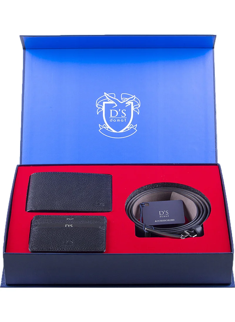 دي أس دامات D'S Groom Belt Wallet Card Holder Set Black