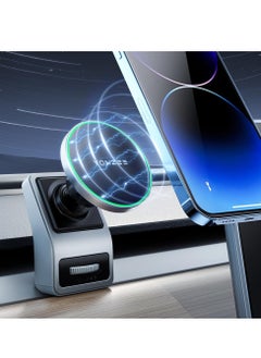 حامل هاتف MagSafe للسيارة، حامل هاتف لسيارة Tesla Model Y/3 يناسب حامل هاتف السيارة MagSafe، حامل هاتف مغناطيسي مخفي قابل للطي مناسب لجميع ملحقات هواتف Tesla Model Y/3
