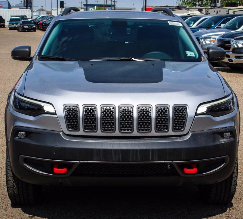 KYYET 7PCS Gloss Black Front Mesh Grille Grill Trim Honeycomb Insert Cover for Jeep Cherokee 2019-2021 - Image 4