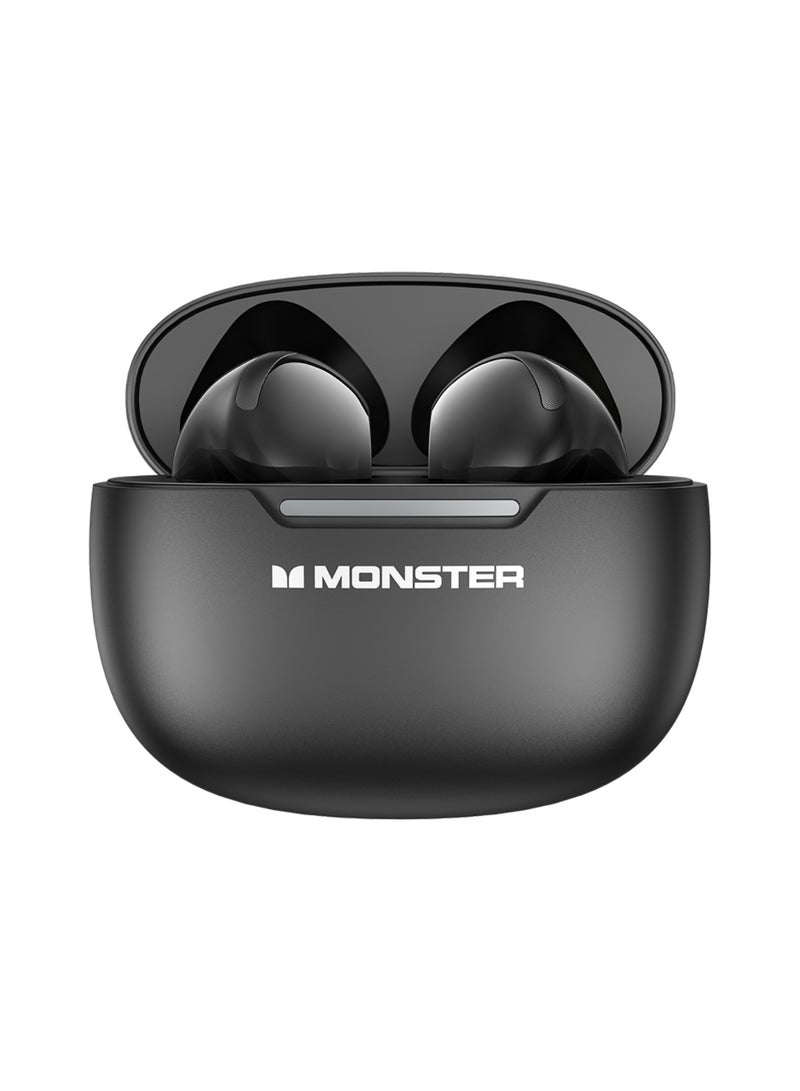 مونستر سماعات أذن لاسلكية Monster N-Lite 208 TWS، سماعات رأس بلوتوث 5.4، 30 ساعة تشغيل شحن سريع Type-C، صوت فائق 13 مم، تحكم باللمس، مكالمات واضحة، سماعات رياضية مريحة للجري - Image 2
