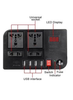 BYGD 300W Power Inverter Car Charger Adapter, DC to AC Converter. 12V/24V to 110V/220V, for Laptops, Smartphones, and Appliances, Compact and Portable  - Image 4