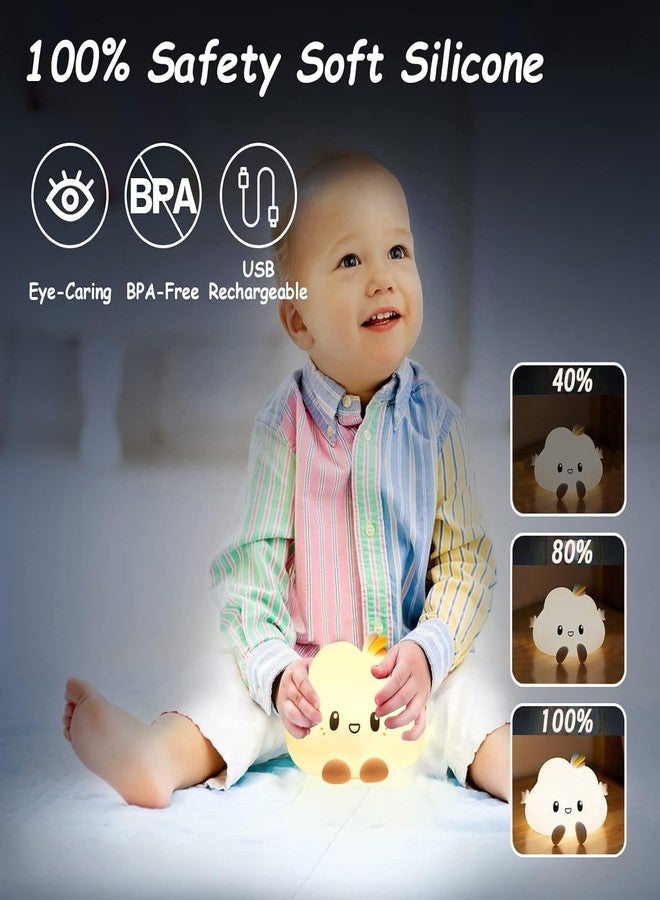 Kresal Cloud LED Night Light for Kids, Soft Silicone Light for Nursery, Bedroom Colorful Sleep Light with Touch Sensor Lamp for Children Bedroom Perfect Gifts Choice - Image 2