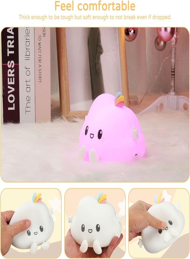 Kresal Cloud LED Night Light for Kids, Soft Silicone Light for Nursery, Bedroom Colorful Sleep Light with Touch Sensor Lamp for Children Bedroom Perfect Gifts Choice - Image 4