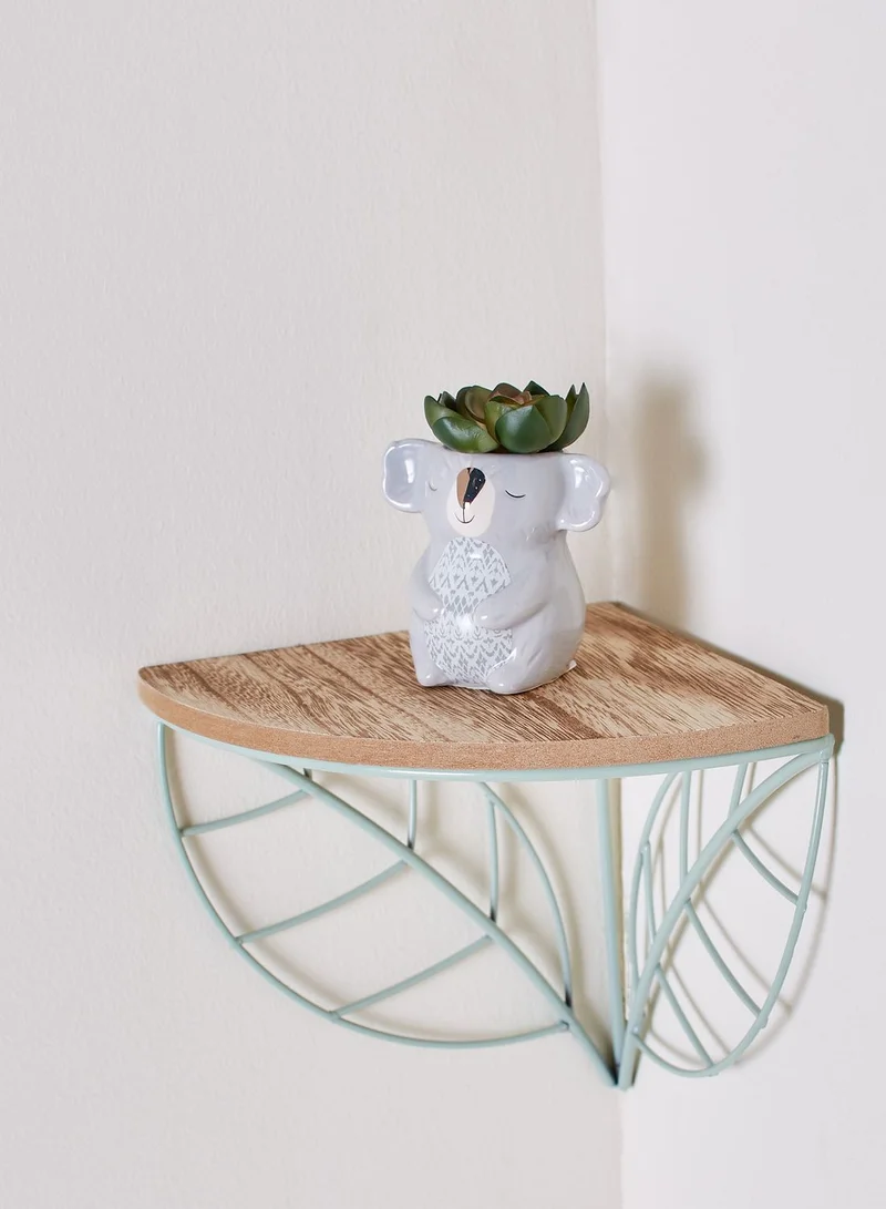 Sass & Belle Wire Leaf Corner Shelf