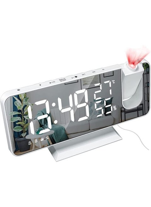 LED Digital  Alarm Clock with Temperature Display, Dual Alarms, Snooze