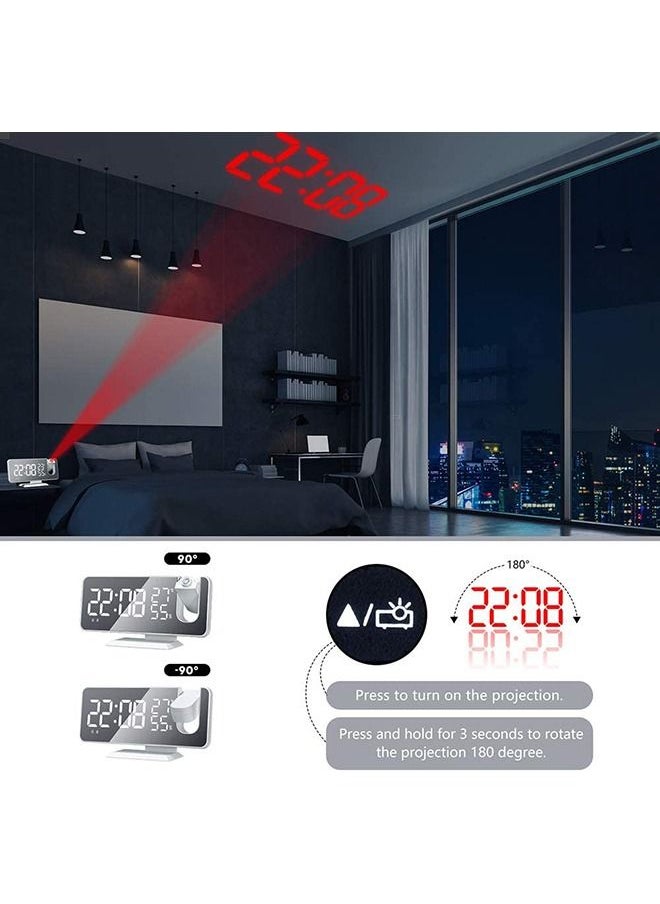 Arabest - LED Digital  Alarm Clock with Temperature Display, Dual Alarms, Snooze - Image 1