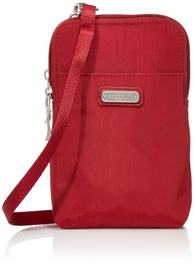 Baggallini womens Take Two RFID Bryant Crossbody, Ruby Red, One Size US - Image 1