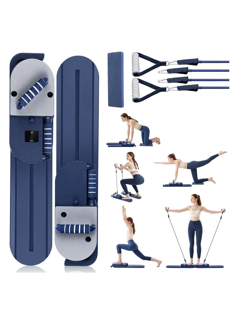 ETG Pilates Board – Pilates Reformer Set, 6-in-1 Pilates Board for Home Workout, Portable Multi-Functional Portable Reformer with Timer/Counter/Calorie Counter for Women - Image 1