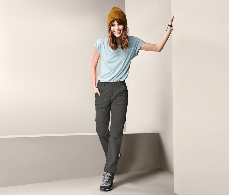 Tchibo Women Plain Chino Shorts, Grey - Image 1