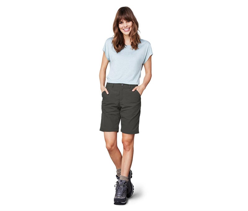 Tchibo Women Plain Chino Shorts, Grey - Image 2