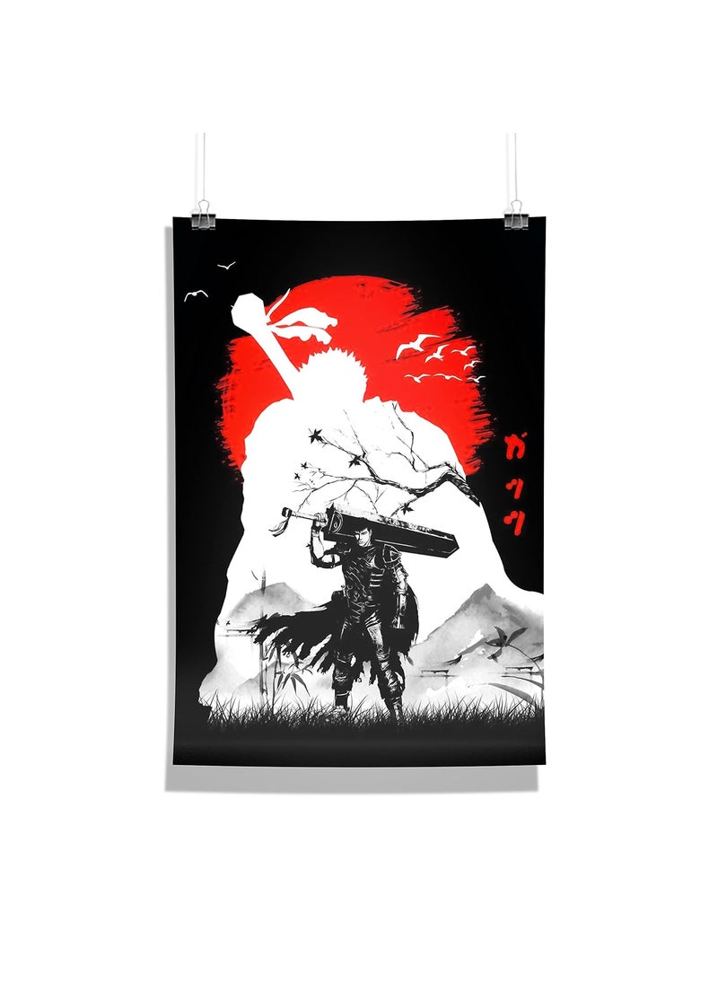 Epic Stuff Epic Stuff Berserk Guts Design A3 Wall Poster Without Frame Best Gifts For Berserk FansAnime FandomGreat Accessory For Home 