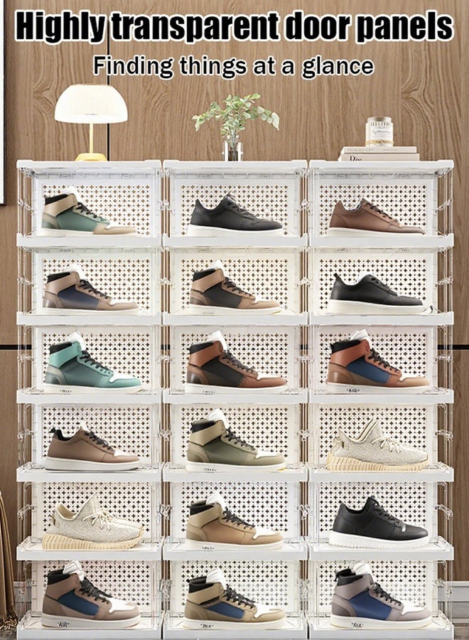 Generic The box has been completely upgraded and comes with a hassle-free installation feature. It features 6 layers of foldable shoe storage, a large capacity, and an enhanced, thickened dust-proof shoe rack.  - Image 4