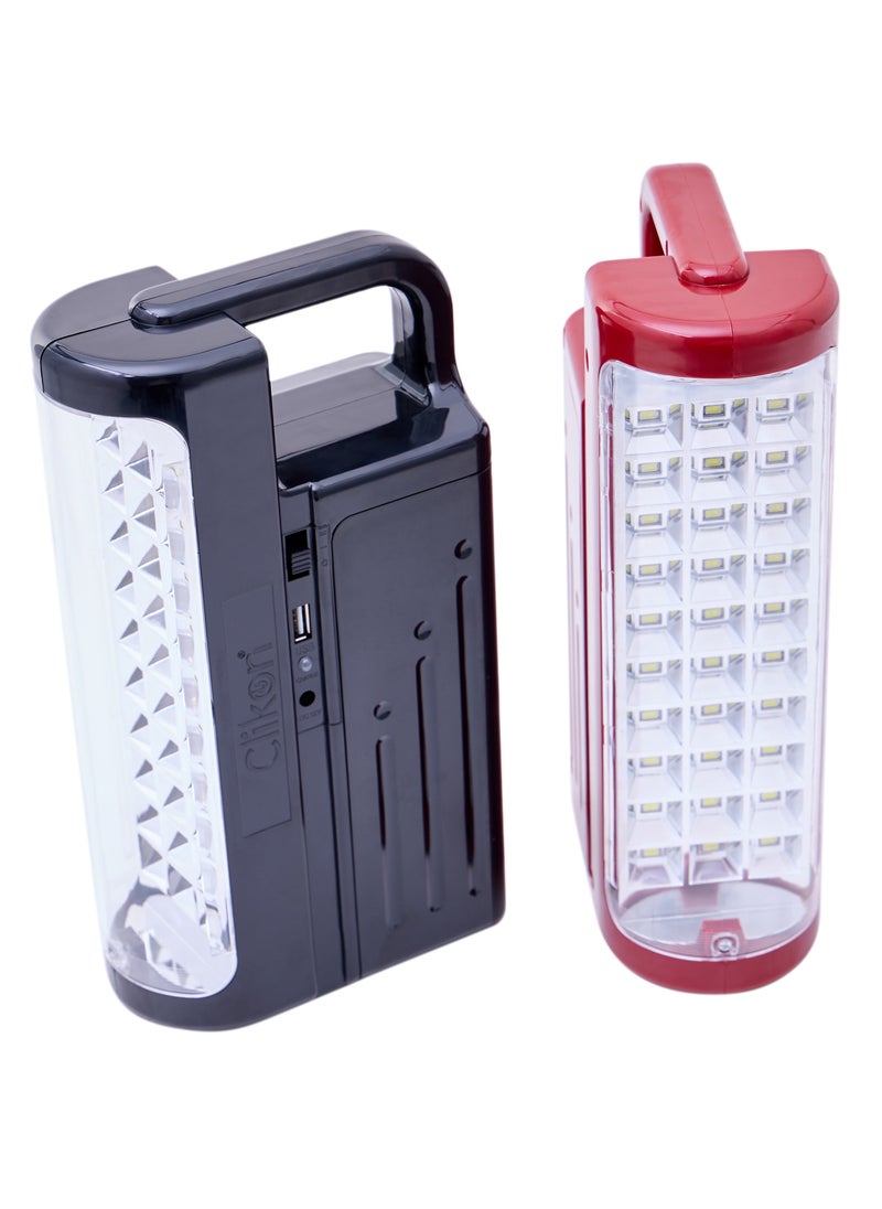 Clikon Clikon 2 In 1 Portable Rechargeable LED Lantern, Emergency Light With Power bank Function, 30 Pcs SMD LED, Charge Through Solar panels, Perfect for Home, Camping, Outdoor  - Image 4
