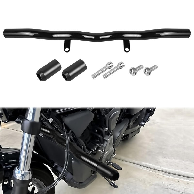 AUFER Motorcycle Front Highway Engine Guards Crash Bar Compatible With For Harley Sportster S RH1250S Nightster RH975 RH975S 20212025 FlatOut Bar Bumper Protector Freeway Bar - Image 2