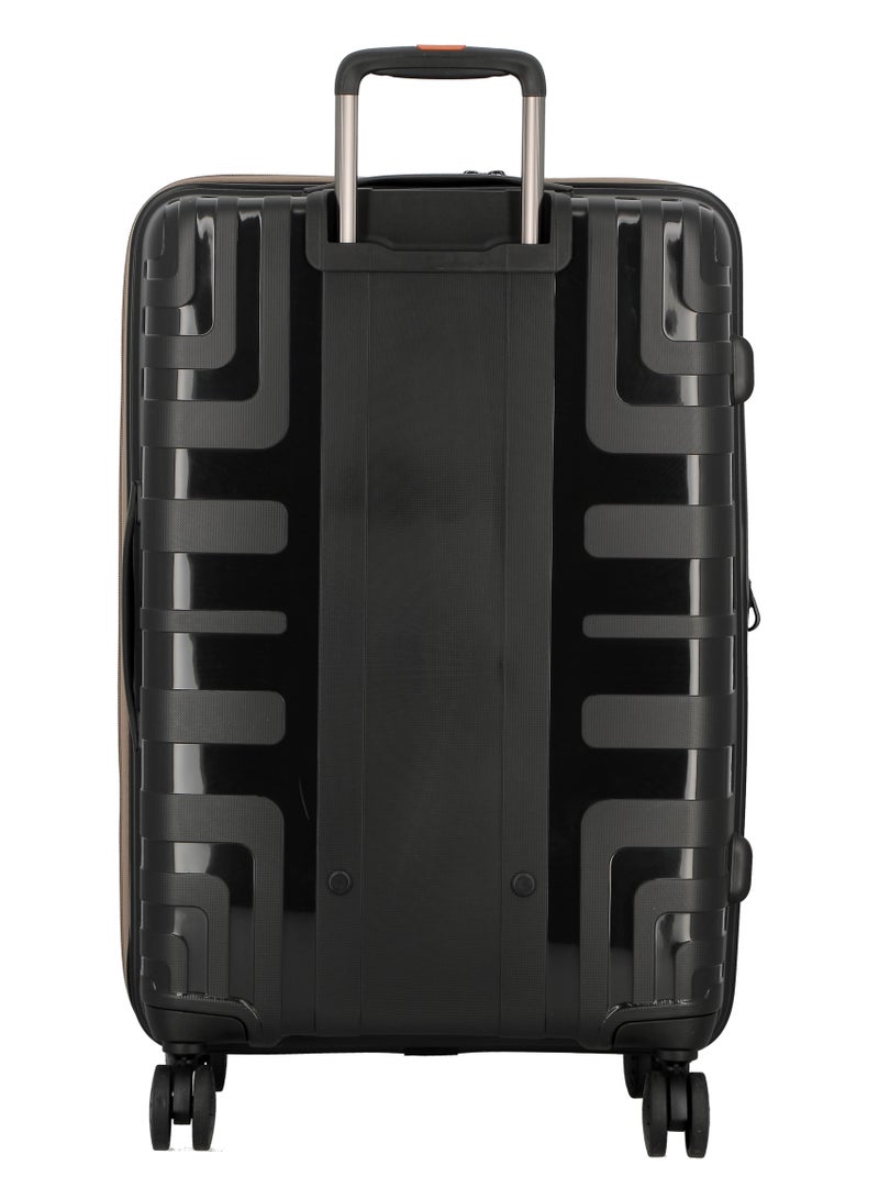 جامب كروسلاين بوليبروبيلين حقيبة أمتعة صلبة قابلة للتوسيع عربة أمتعة متوسطة 70 سم سوداء - Image 3