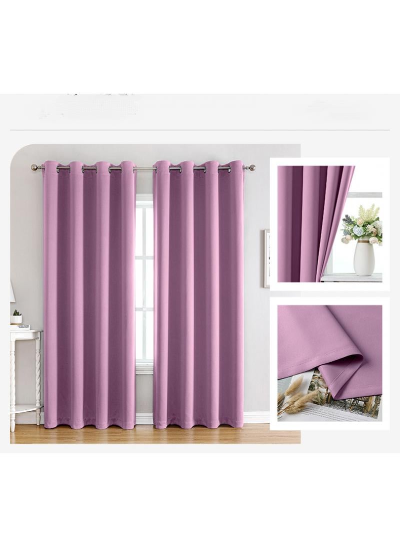 Bluejw Purple Blackout Curtains 94 Inch Length 2 Panels Set for Living Room Bedroom Back Tab Thermal Insulated 100% Black Out Linen Drapes Room Darkening Window Curtains 55 Inches Width - Image 5