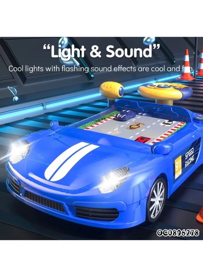 TOY GARDEN Racing Car Adventure Toy with Steering Wheel – Interactive Driving Simulation Game for Kids with Lights, Sound & Racing Track - Image 5