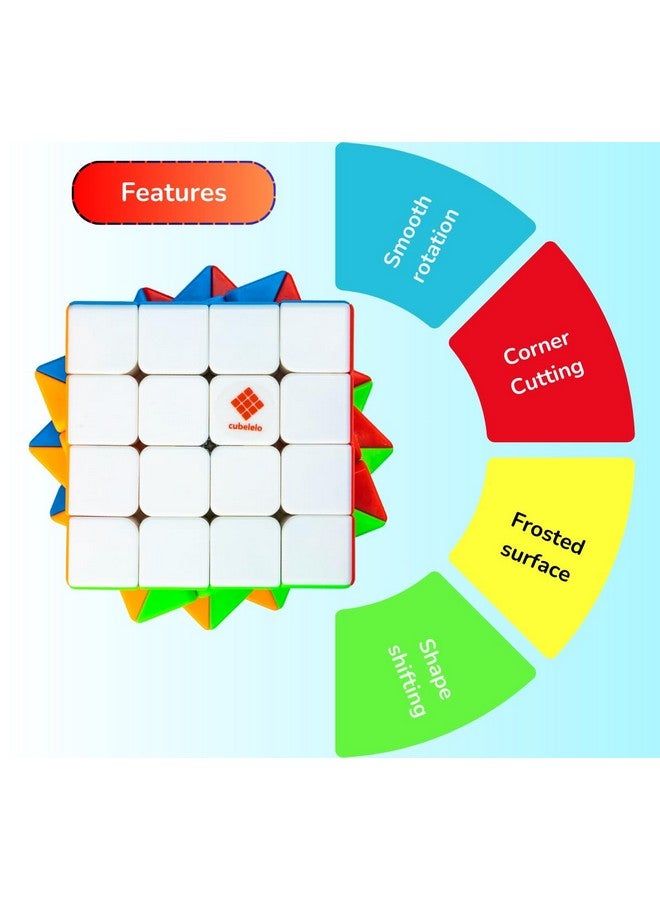 Cubelelo Drift 4x4 with Cube Lubricant and Stand Combo | High-Performance Speed Cube | Adjustable Tension & Smooth Turning | Durable & Reliable | Ideal for All Ages - Image 3