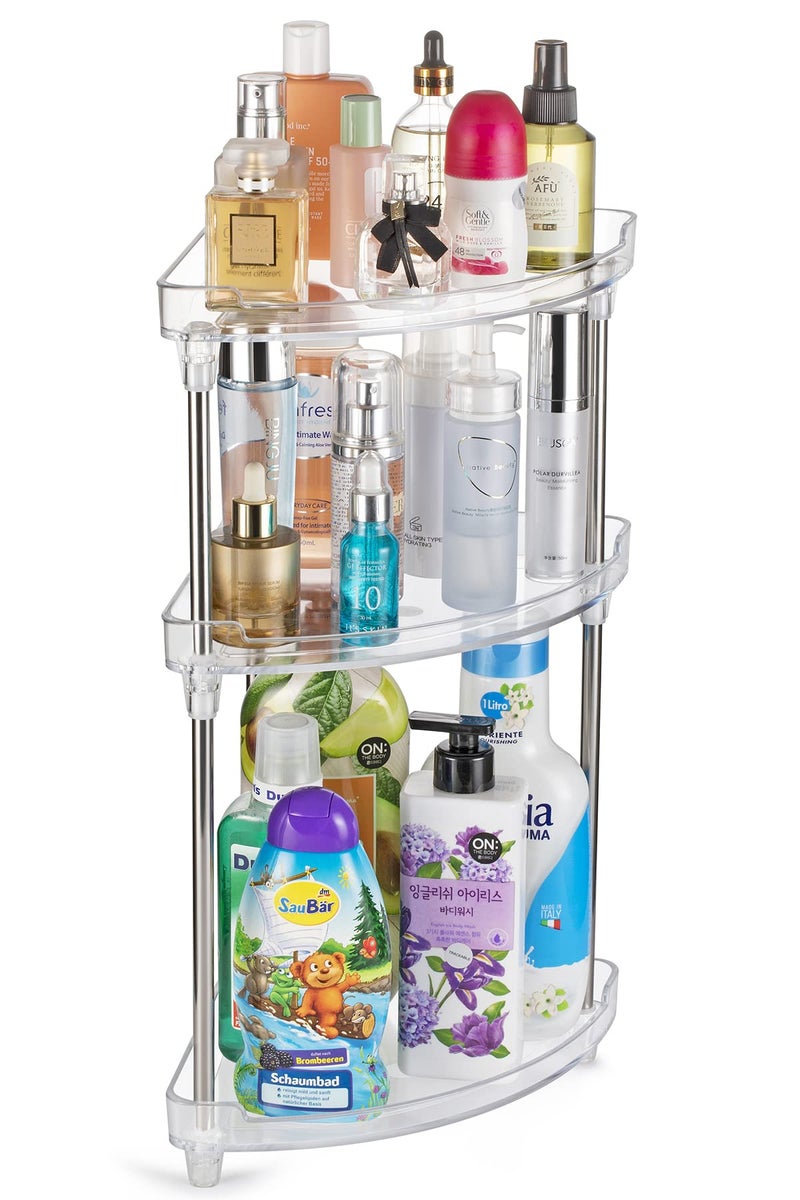 ARGOX Argox Bathroom Organizer  Countertop  Under Sink Storage Transparent Shelf