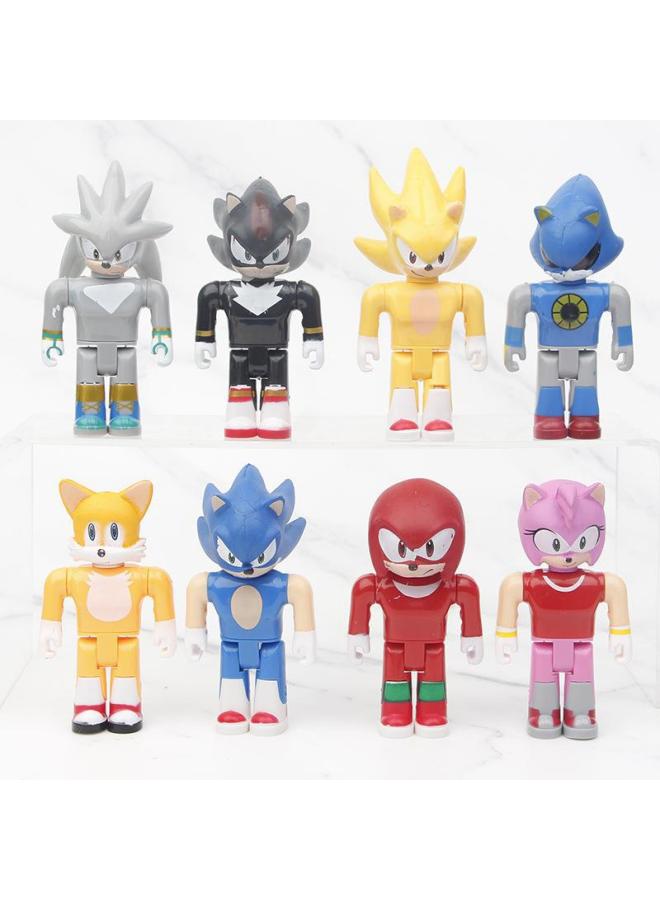 Spot 5 Generation 4 Generation 8 Building Blocks Sonic Super Mouse Doll Model Car Toys Small Hand Wholesale-Color:5 Generation 8 Building Blocks Super Mouse 32  - Image 3