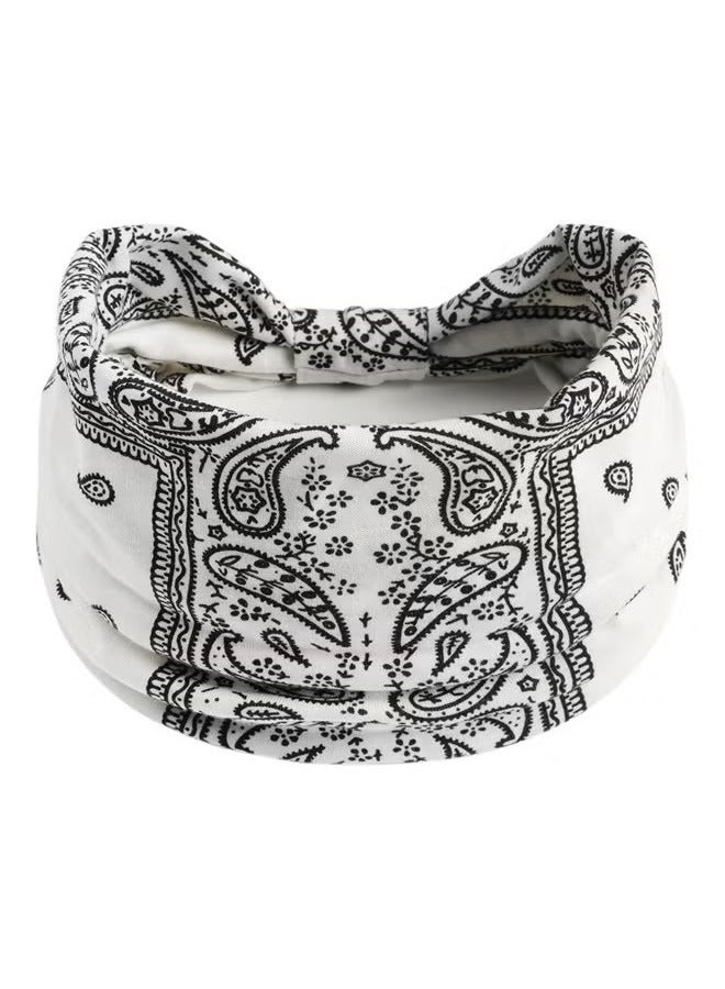 4Pcs Wide Knotted Stretch Boho Headbands, Non-Slip Head Turban, Yoga Sports Hair Accessories for Women Girls - Image 5