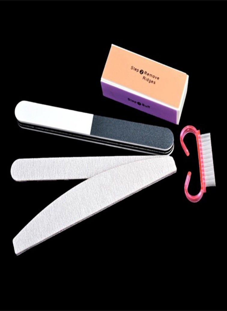 5-Piece Nail File Set Multicolour - Image 3