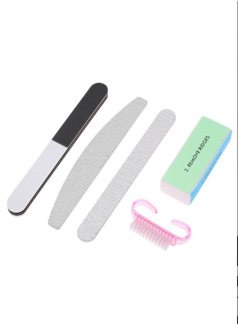 5-Piece Nail File Set Multicolour - Image 4